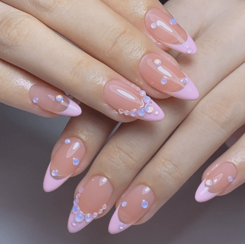 3D Beads Nail Art Rhinestones Mixed Size - Purple - DTK Nail Supply