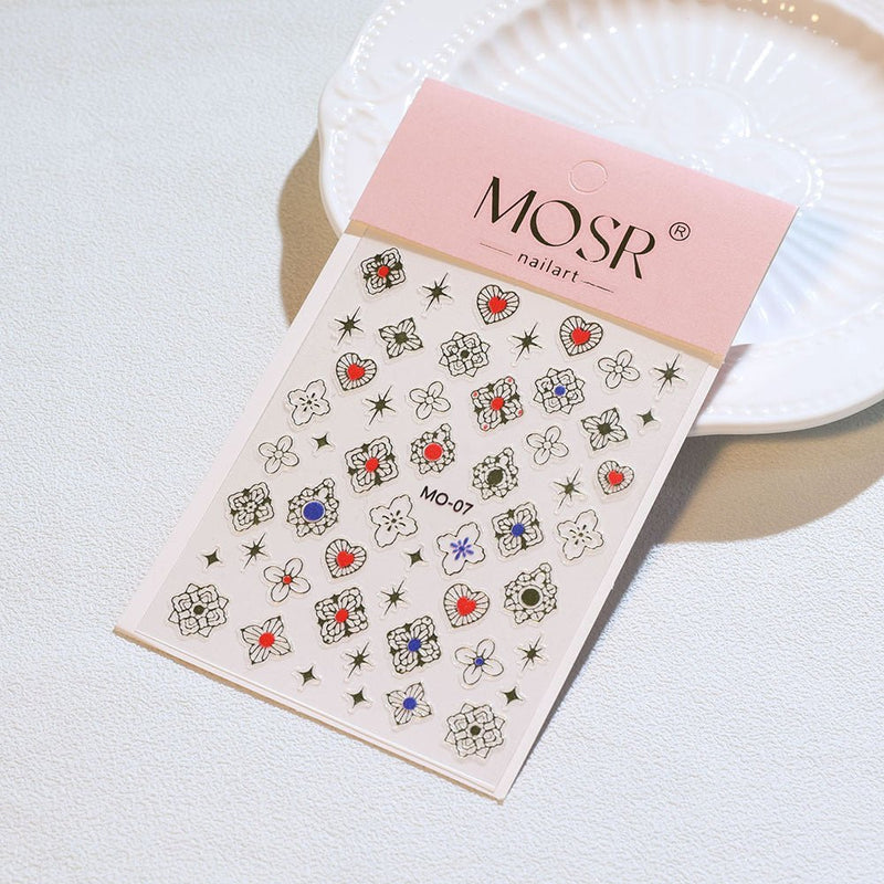3D Nail Art Stickers MO - 07 - DTK Nail Supply
