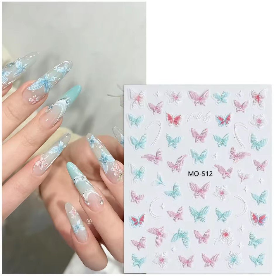 3D Nail Art Stickers MO - 512 - DTK Nail Supply