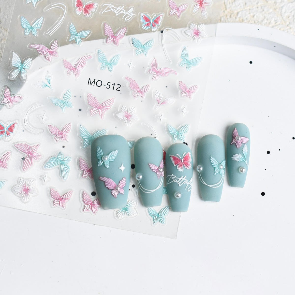 3D Nail Art Stickers MO - 512 - DTK Nail Supply