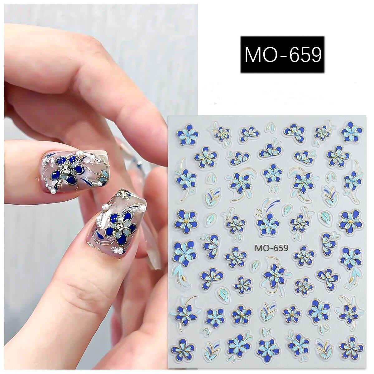 3D Nail Art Stickers MO - 659 - DTK Nail Supply