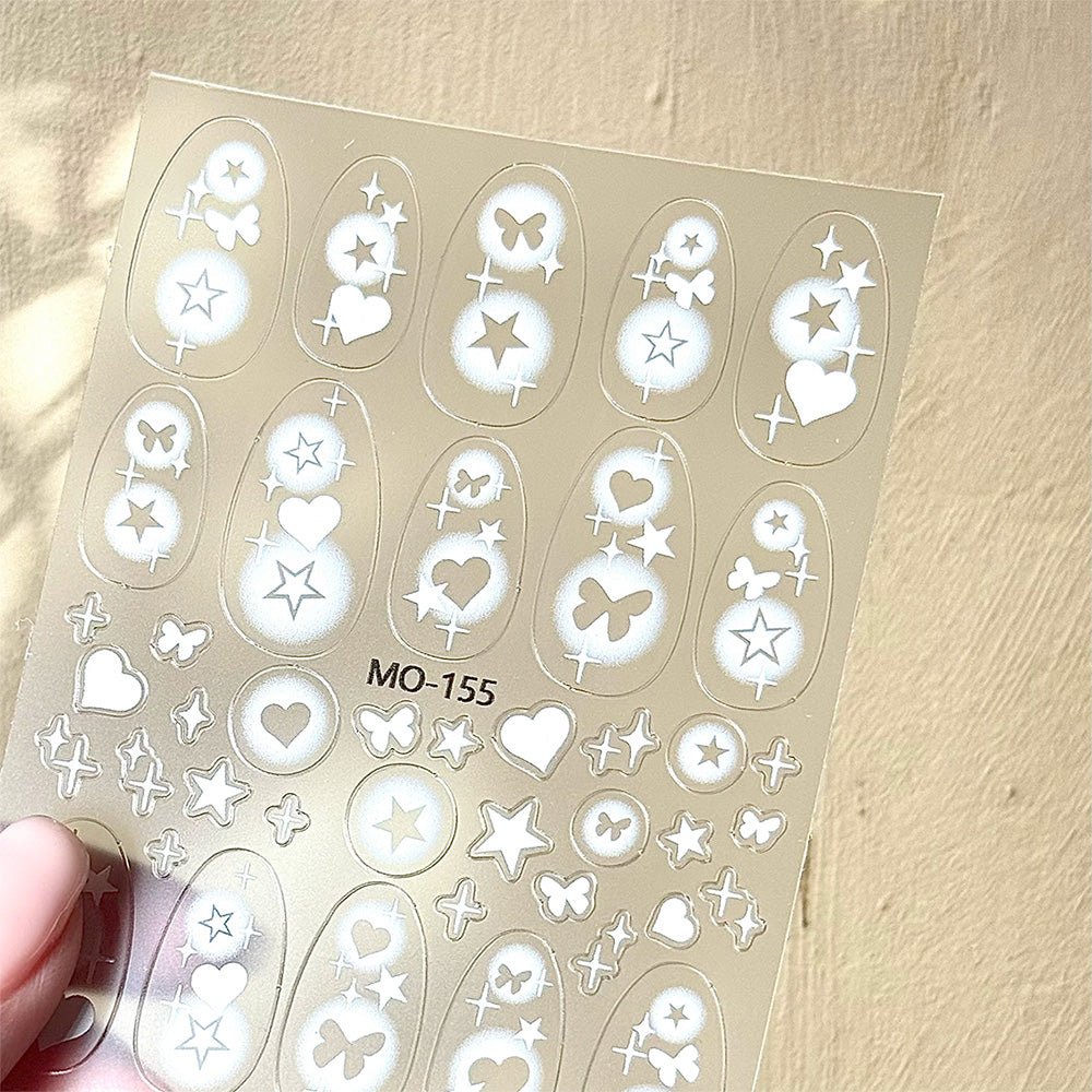 3D Nail Art Stickers MO155 - MO157 - DTK Nail Supply