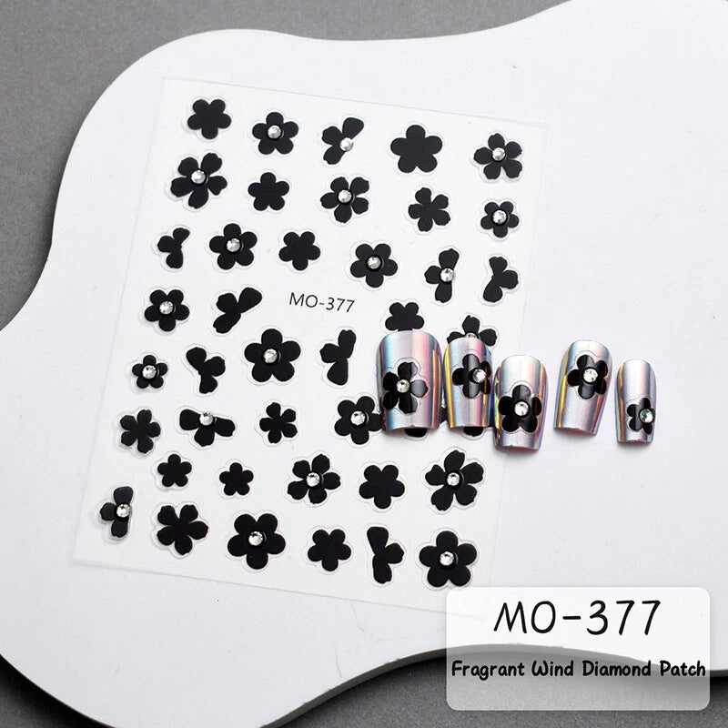 3D Nail Art Stickers MO375 - MO378 - DTK Nail Supply