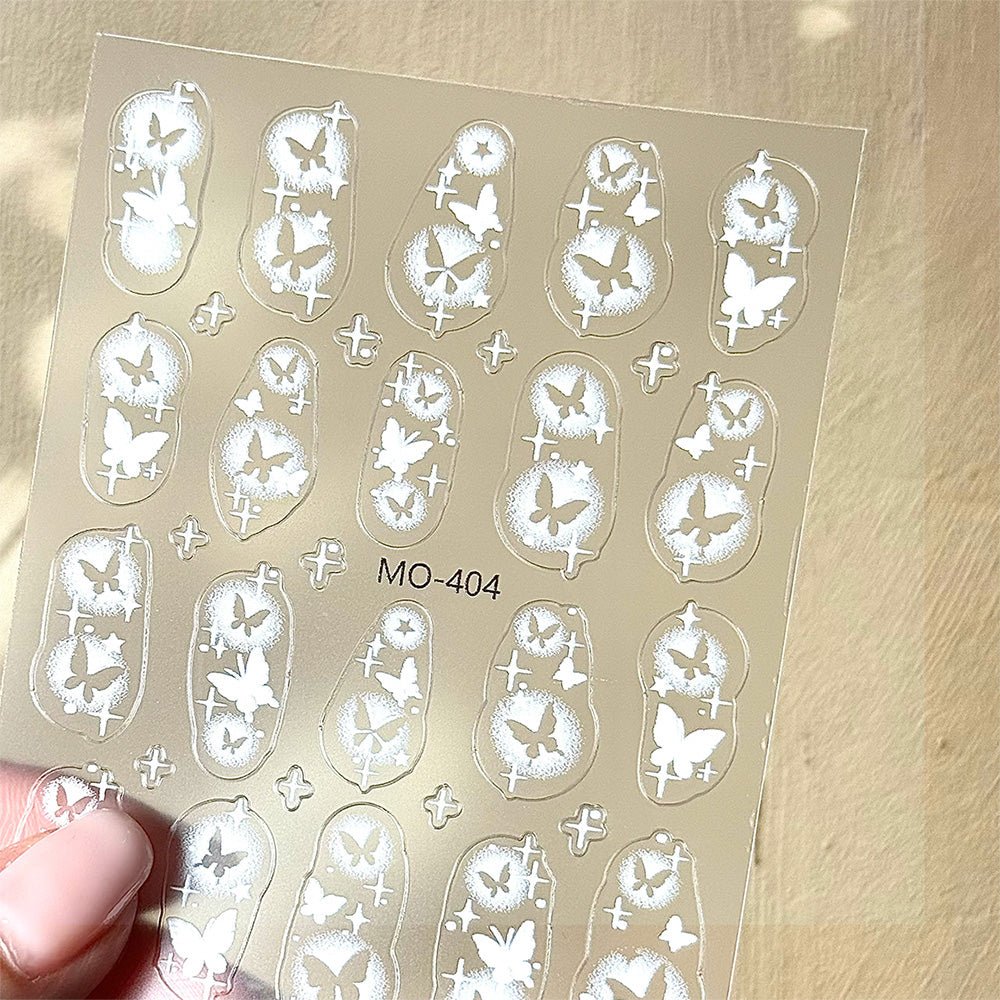 3D Nail Art Stickers MO404 - MO405 - MO406 - DTK Nail Supply