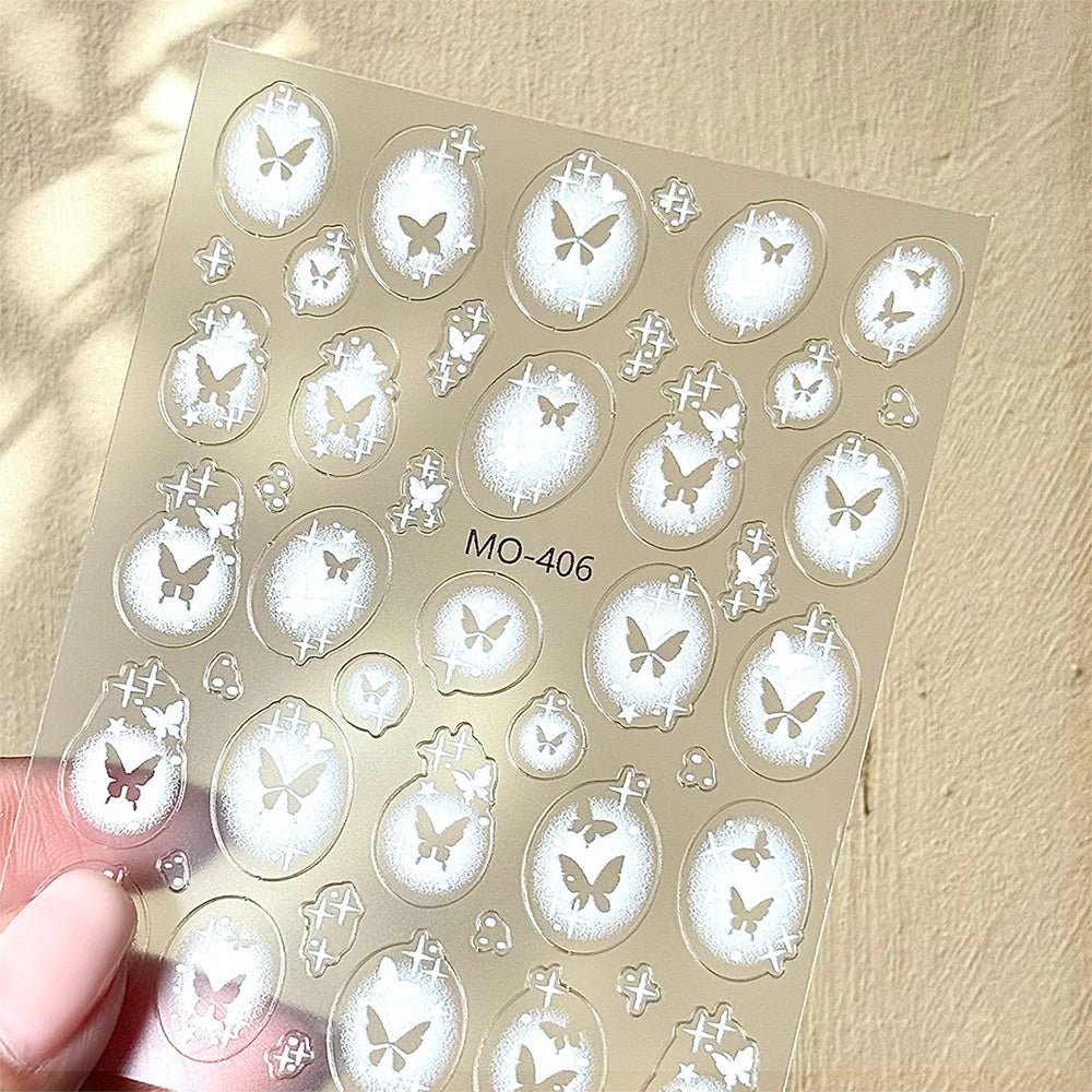 3D Nail Art Stickers MO404 - MO405 - MO406 - DTK Nail Supply