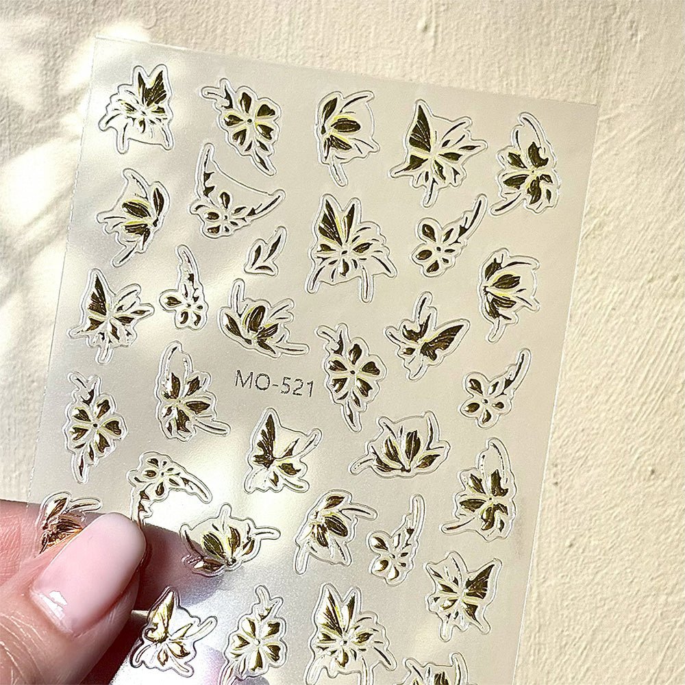 3D Nail Art Stickers MO520 - MO521 - DTK Nail Supply