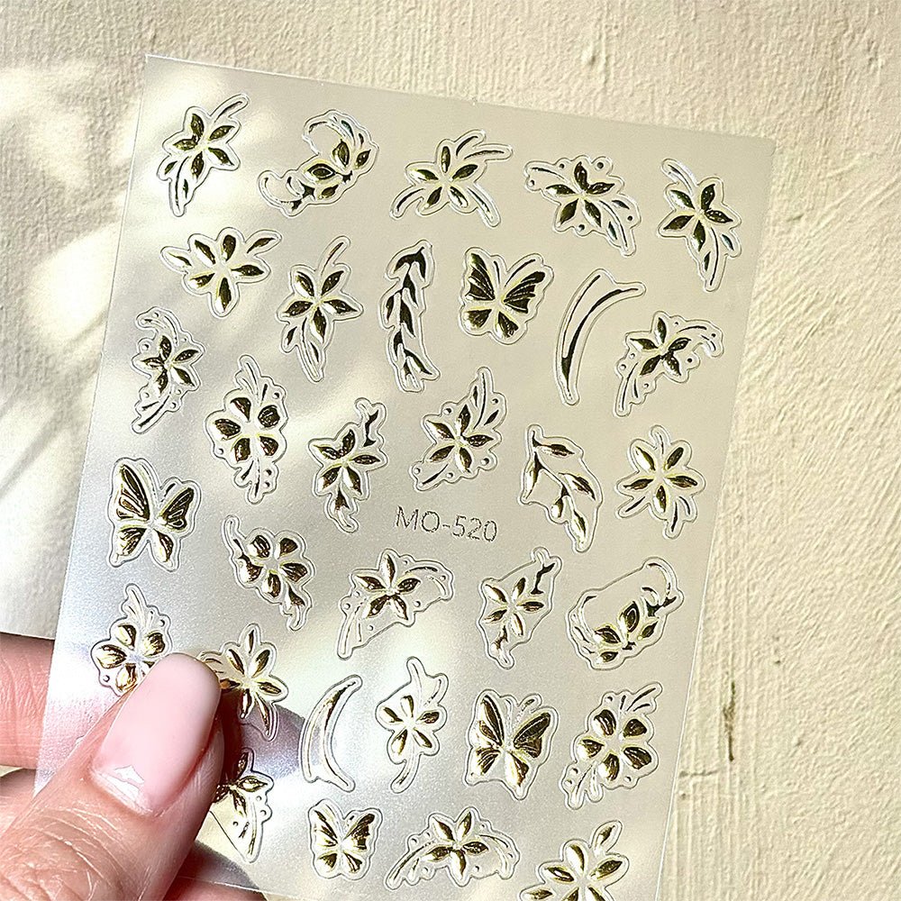 3D Nail Art Stickers MO520 - MO521 - DTK Nail Supply