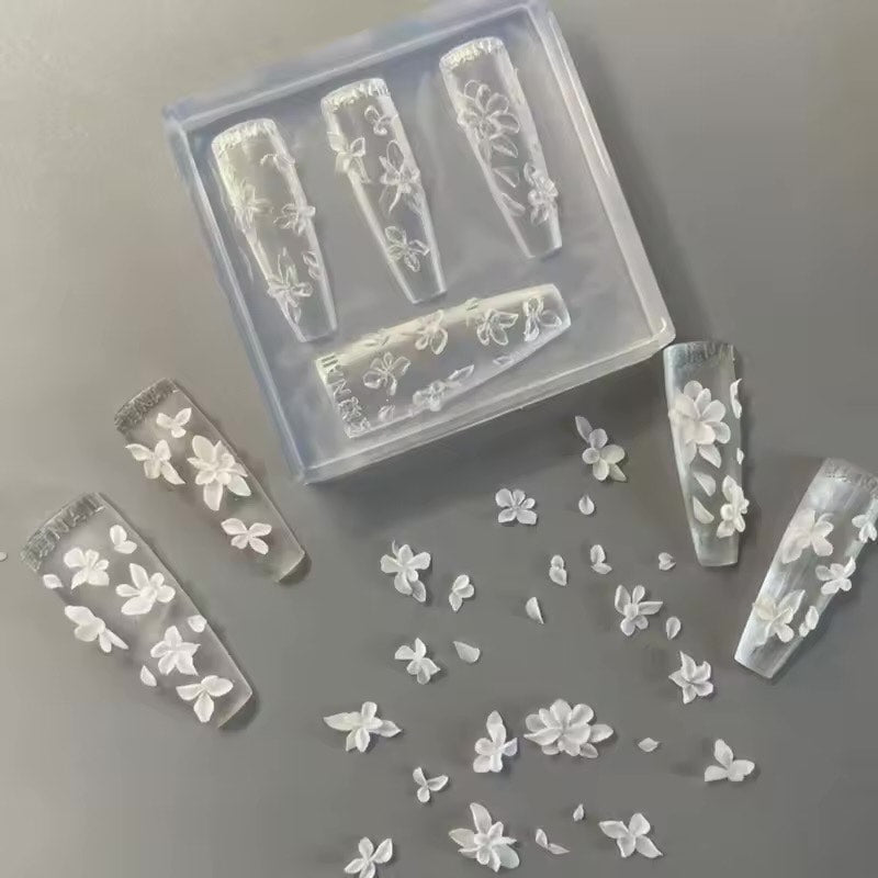 3D Nail Charm Mold 23 - Plumeria - DTK Nail Supply