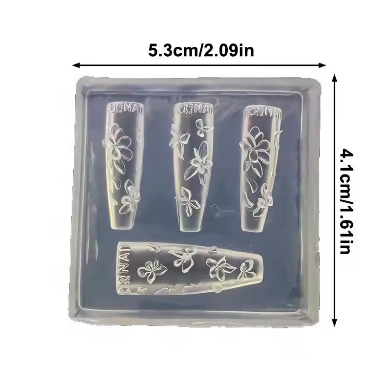3D Nail Charm Mold 23 - Plumeria - DTK Nail Supply