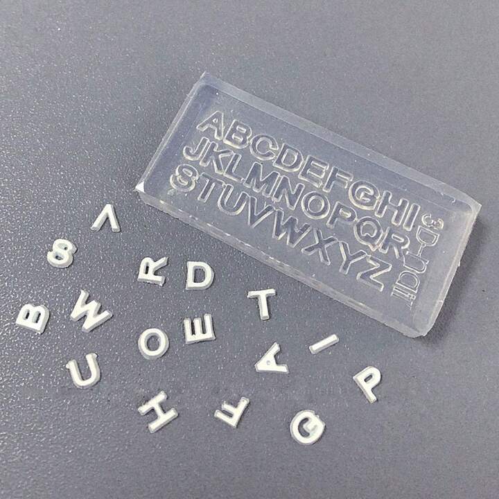 3D Nail Charm Mold 6 - Alphabet - DTK Nail Supply