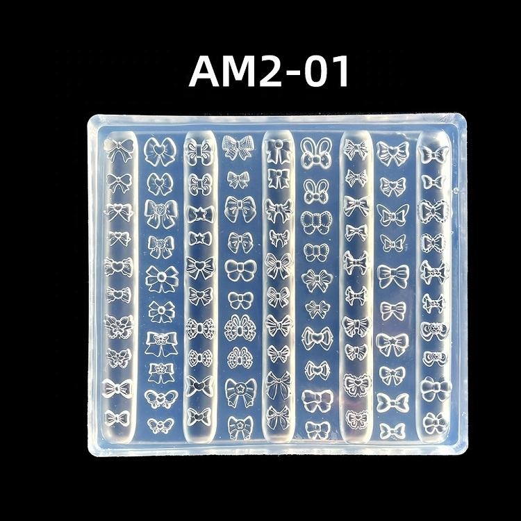 3D Nail Charm Mold - Assorted Bows - DTK Nail Supply