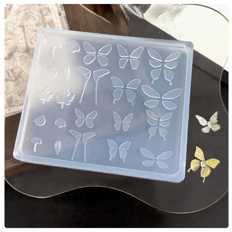 3D Nail Charm Mold - Butterfly & Maples - DTK Nail Supply