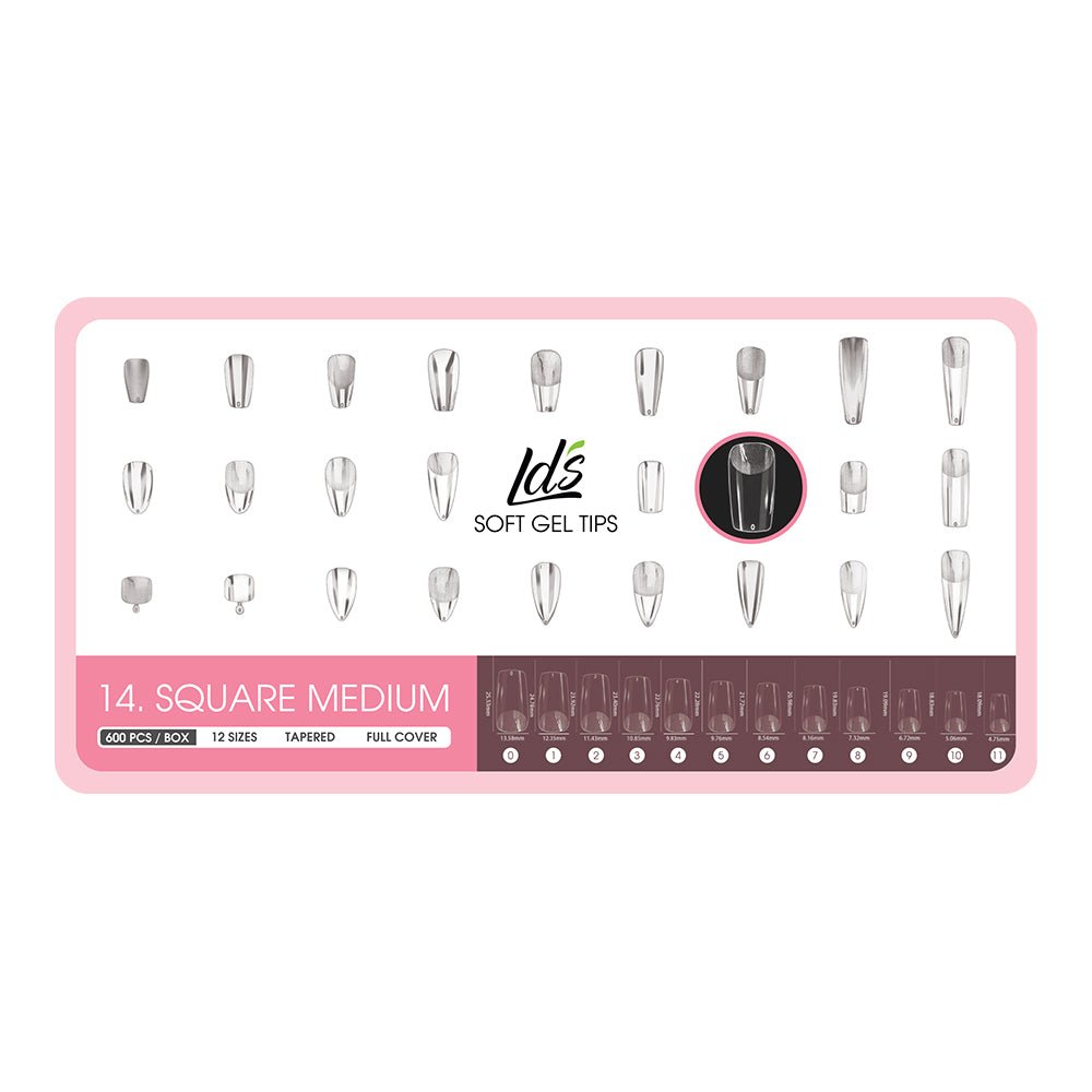 4 - Square Shape LDS Soft Gel - DTK Nail Supply