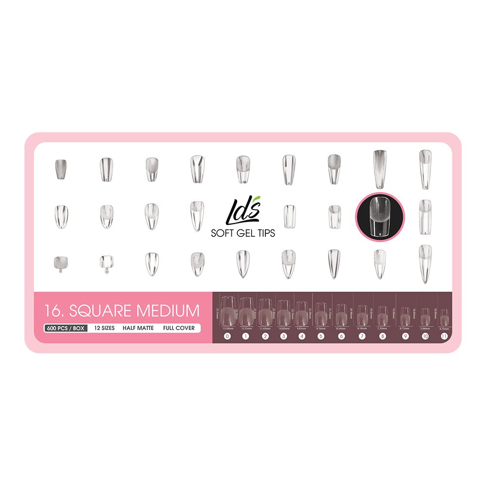 4 - Square Shape LDS Soft Gel - DTK Nail Supply