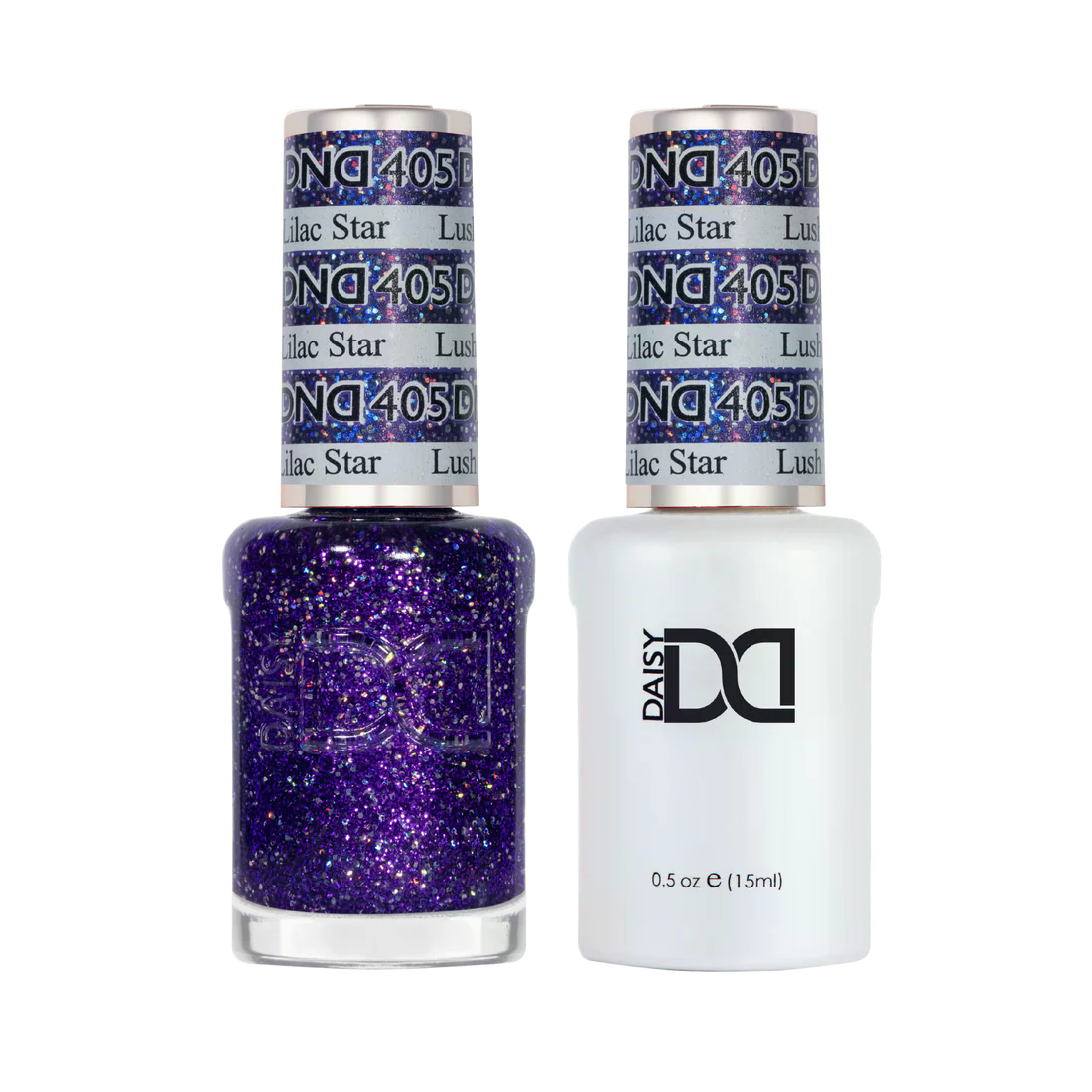 DND Gel Nail Polish Duo - 405 Lush Lilac Star
