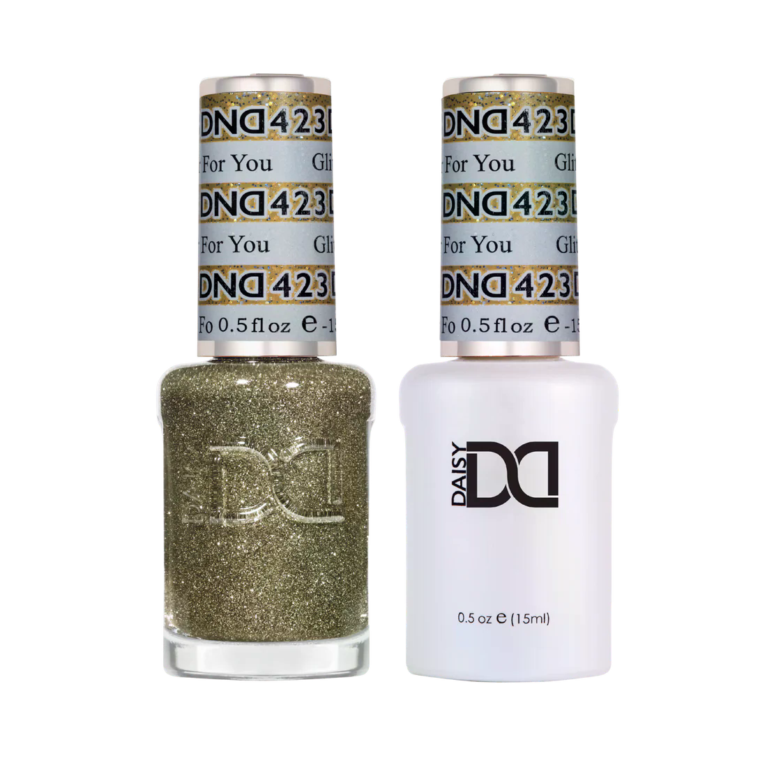 DND Gel Nail Polish Duo - 423 Glitter for You