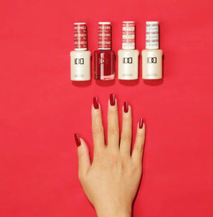 DND Nail Lacquer - 429 Red Colors - Boston University Red by DND - Daisy Nail Designs sold by DTK Nail Supply
