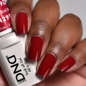 DND Nail Lacquer - 429 Red Colors - Boston University Red by DND - Daisy Nail Designs sold by DTK Nail Supply