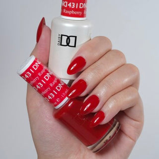 DND Nail Lacquer - 431 Red Colors - Raspberry by DND - Daisy Nail Designs sold by DTK Nail Supply