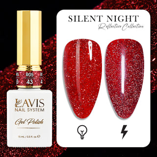 LAVIS Reflective R05 - 43 - Gel Polish 0.5 oz - Silent Night Reflective Collection by LAVIS NAILS sold by DTK Nail Supply