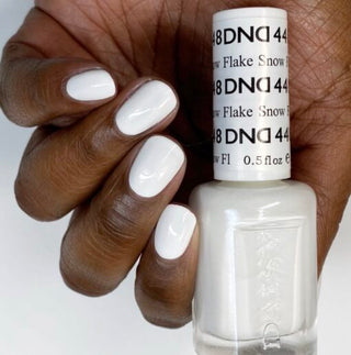  DND Gel Nail Polish Duo - 448 White Colors - Snow Flake by DND - Daisy Nail Designs sold by DTK Nail Supply