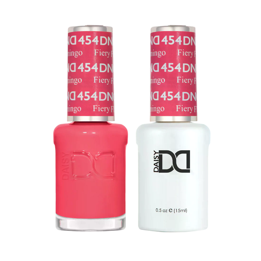 DND Gel Nail Polish Duo - 454 Fiery Flamingo