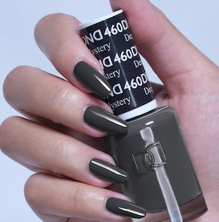  DND Gel Nail Polish Duo - 460 Gray Colors - Deep Mystery by DND - Daisy Nail Designs sold by DTK Nail Supply