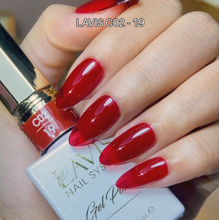 LAVIS C02 - 19 - Gel Polish 0.5 oz - Scarlet Bloom Collection