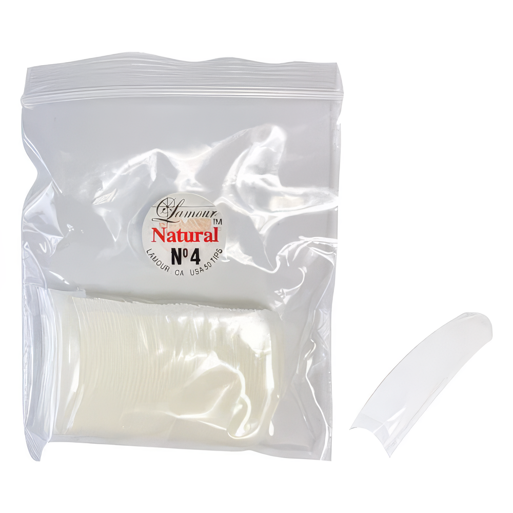  Lamour Eden Natural Tips 50pcs/bag, #4 by Other sold by DTK Nail Supply