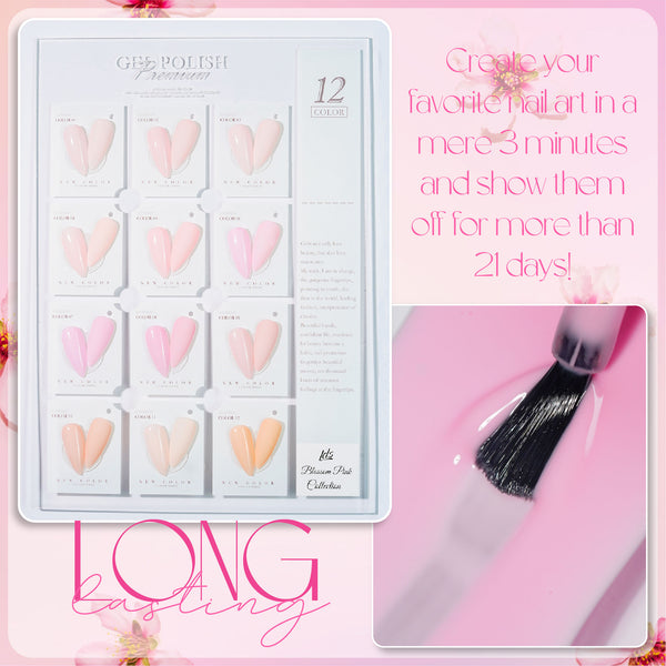  LDS BP Set 12 Colors - Blossom Pink Collection by LDS sold by DTK Nail Supply