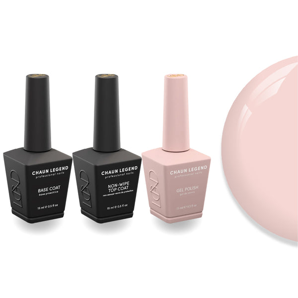 Chaun Legend Non-Wipe Top Coat - Base Coat Duo - LG5116 Touch Me Tease Me