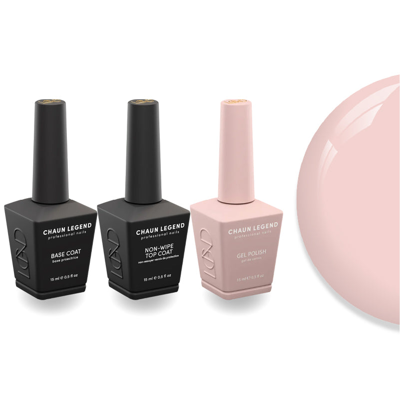Chaun Legend Non-Wipe Top Coat - Base Coat Duo - LG5117 Talk Of The Town