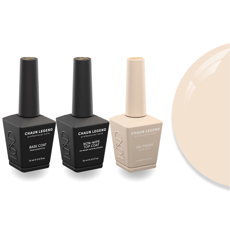 Chaun Legend Non-Wipe Top Coat - Base Coat Duo - LG5119 Bare Necessities