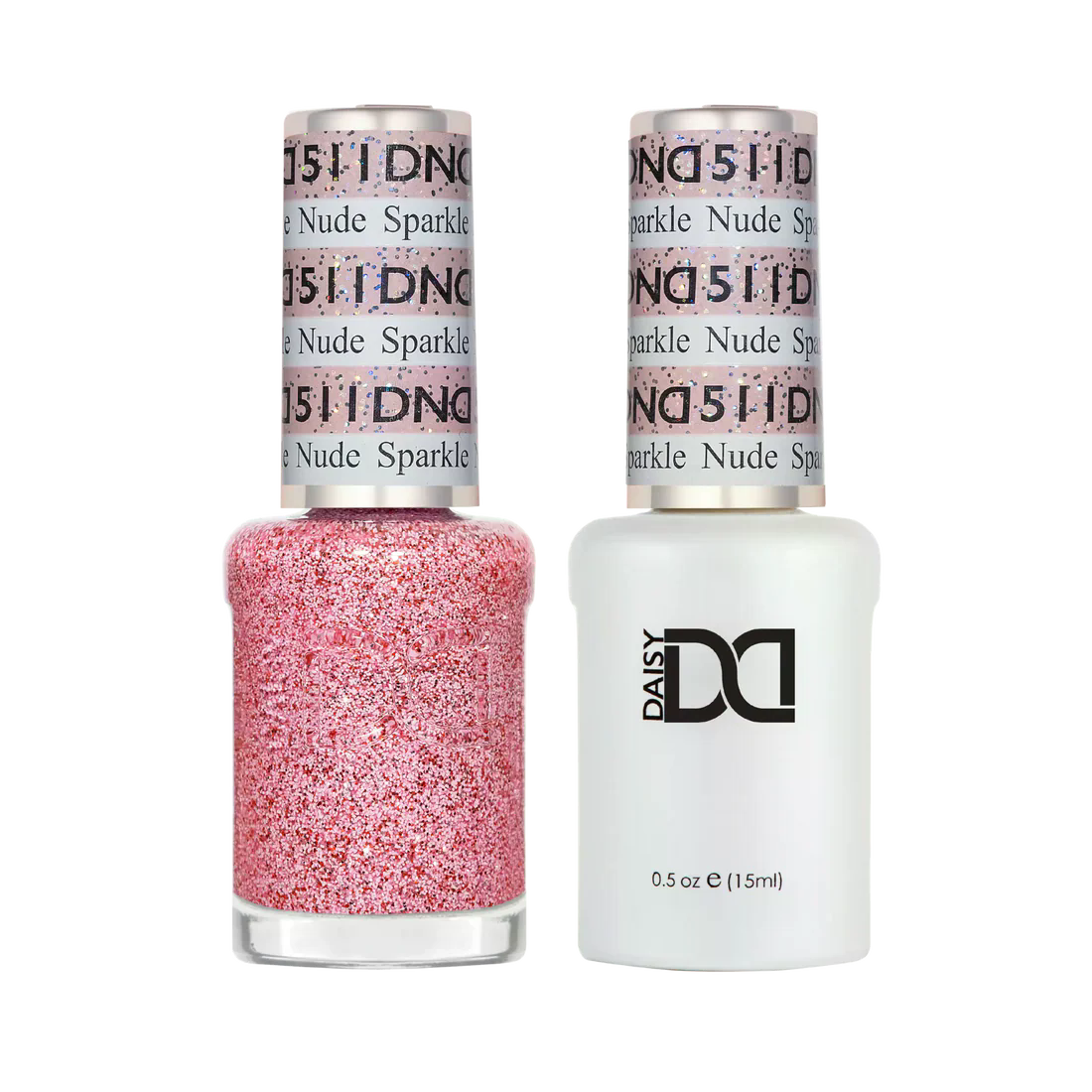 DND Gel Nail Polish Duo - 511 Nude Sparkle