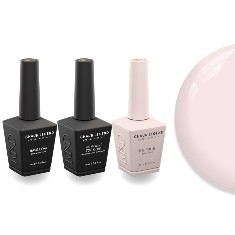 Chaun Legend Non-Wipe Top Coat - Base Coat Duo - LG5123 Nothing To Hide