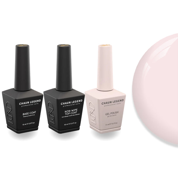 Chaun Legend Non-Wipe Top Coat - Base Coat Duo - LG5123 Nothing To Hide