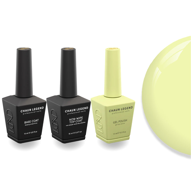 Chaun Legend Non-Wipe Top Coat - Base Coat Duo - LG5134 Spearmint Secrets