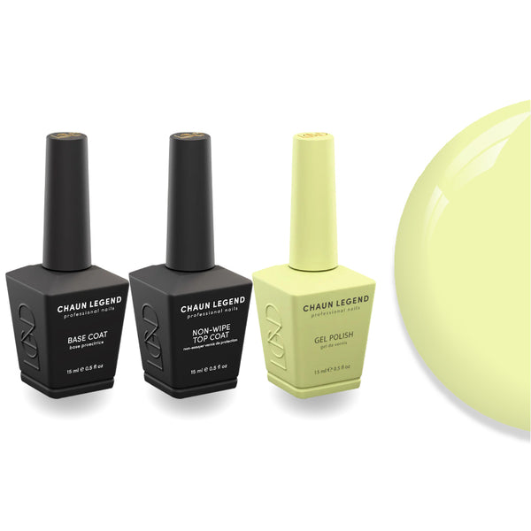 Chaun Legend Non-Wipe Top Coat - Base Coat Duo - LG5134 Spearmint Secrets