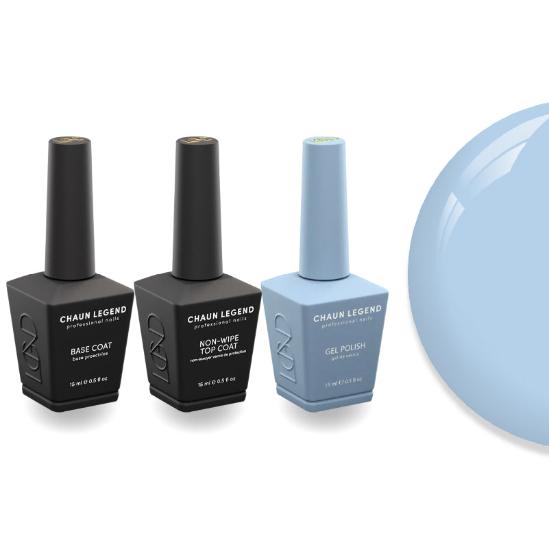 Chaun Legend Non-Wipe Top Coat - Base Coat Duo - LG5140 Ocean's Bottom