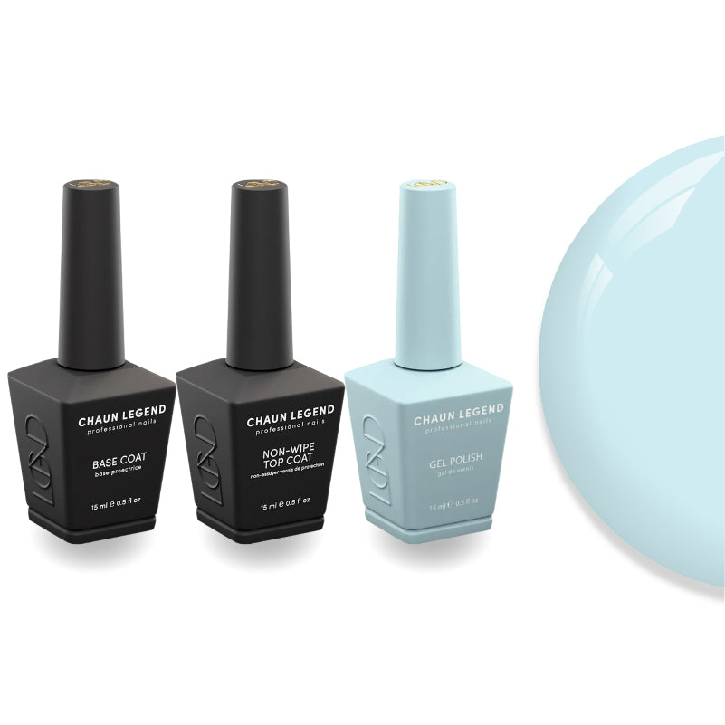 Chaun Legend Non-Wipe Top Coat - Base Coat Duo - LG5141 Frost Me Gently