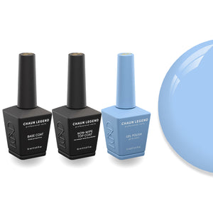 Chaun Legend Non-Wipe Top Coat - Base Coat Duo - LG5145 Peri Wink Wink