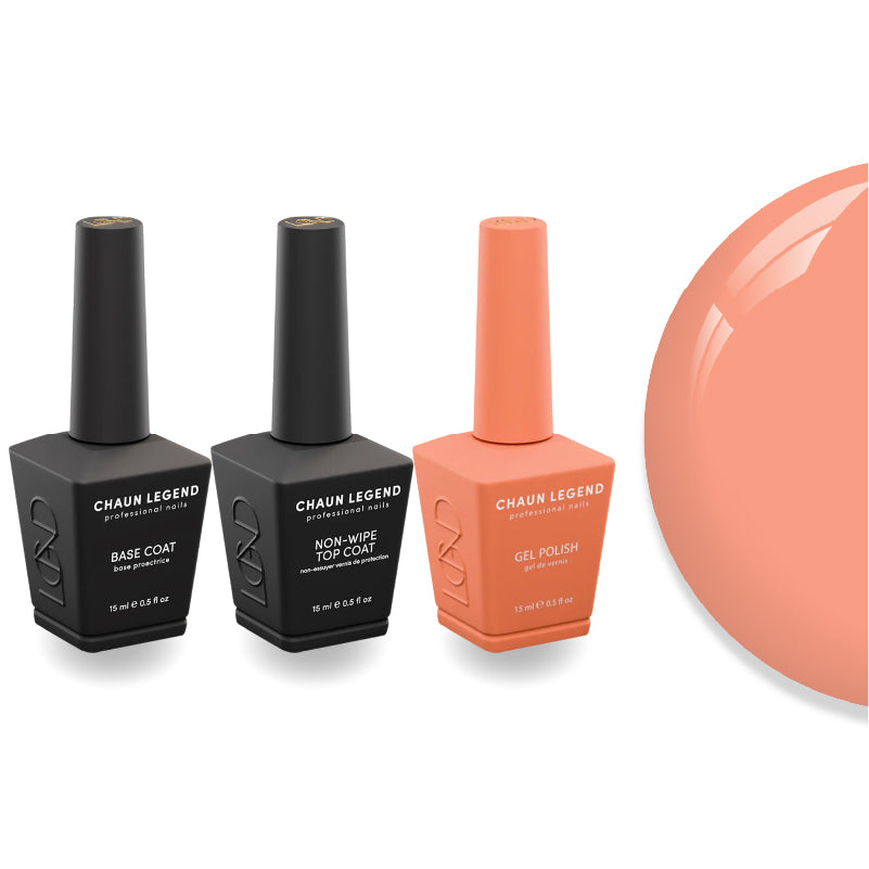 Chaun Legend Non-Wipe Top Coat - Base Coat Duo - LG5167 Be My Ex