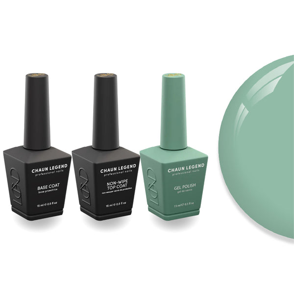 Chaun Legend Non-Wipe Top Coat - Base Coat Duo - LG5173 Antique Blue