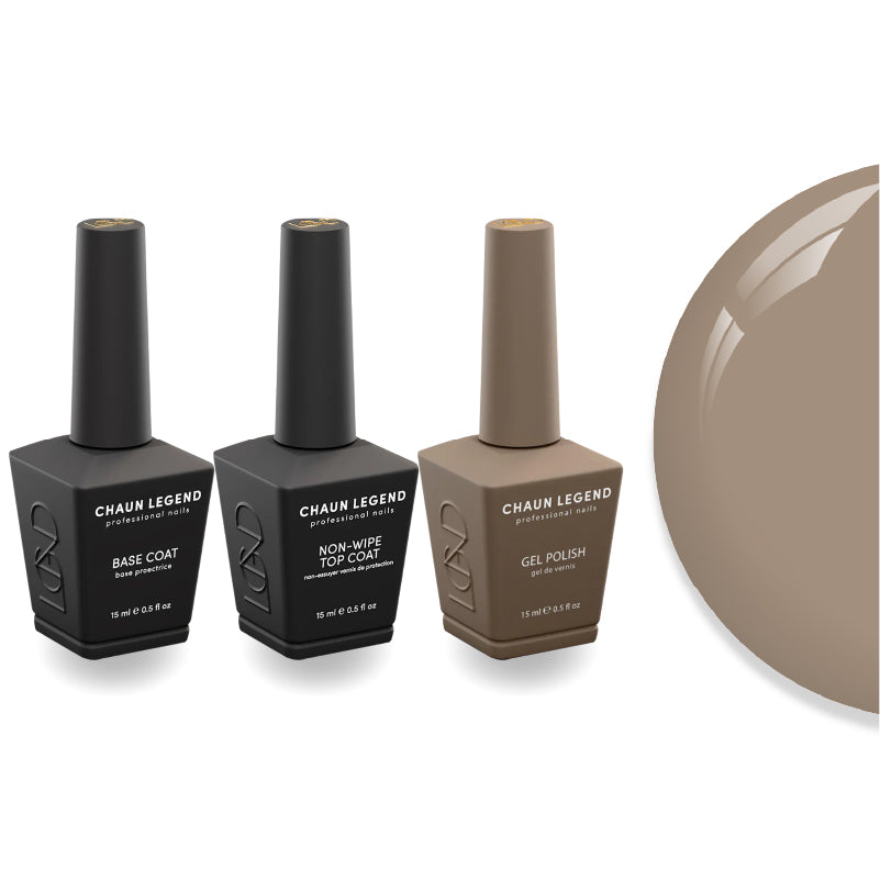Chaun Legend Non-Wipe Top Coat - Base Coat Duo - LG5194 Mauve Out The Way