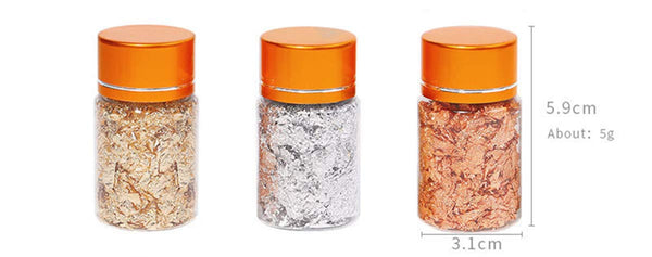 3 Jars of Foil Set - JBZ02 - 5g by OTHER sold by DTK Nail Supply