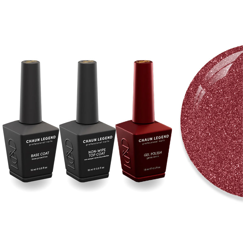 DTK Nail Supply - Authentic CHAUN LEGEND Non-Wipe Top Coat - Base Coat Duo - LG5208 Stop Whining for wholesale salon use