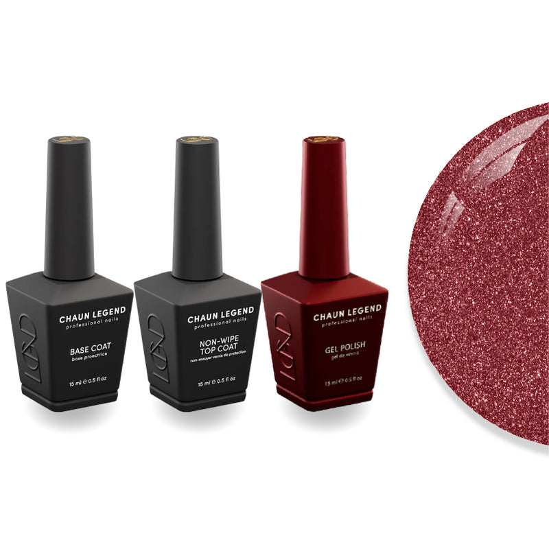 DTK Nail Supply - Authentic CHAUN LEGEND Non-Wipe Top Coat - Base Coat Duo - LG5208 Stop Whining for wholesale salon use