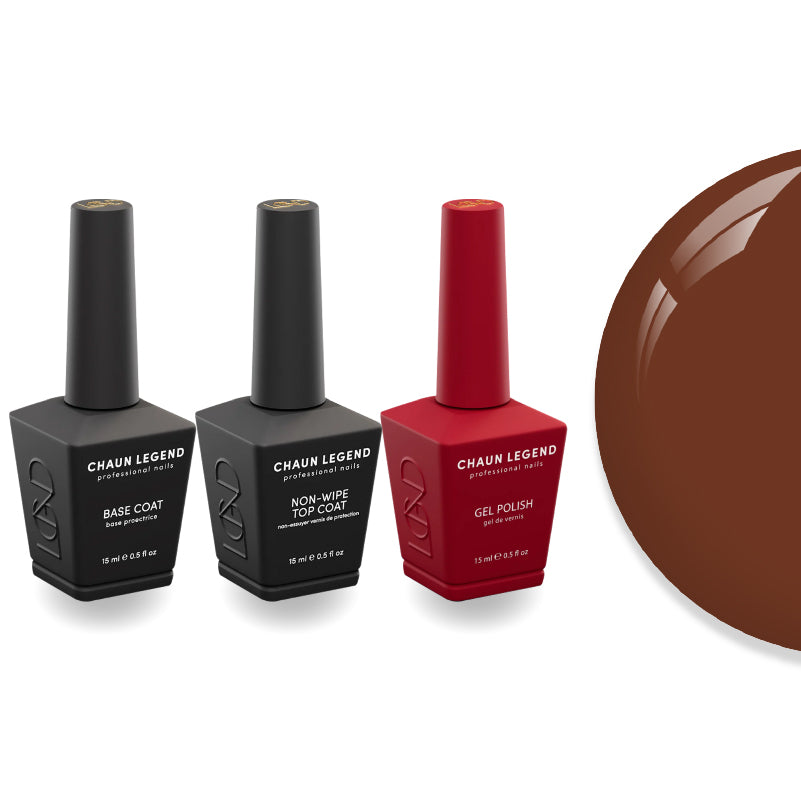 Chaun Legend Non-Wipe Top Coat - Base Coat Duo - LG5215 In Tina We Lust