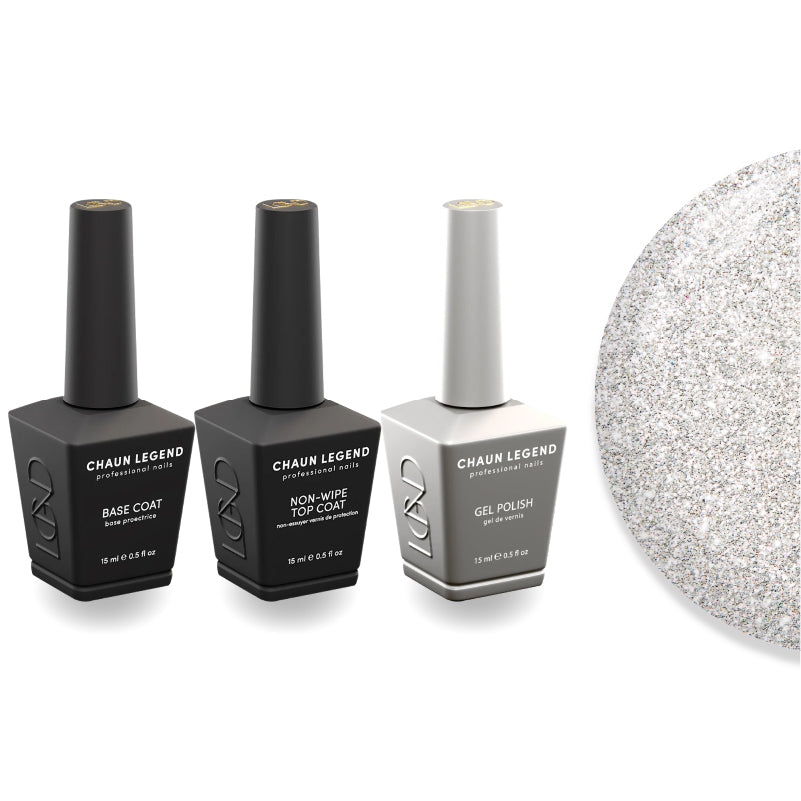 Chaun Legend Non-Wipe Top Coat - Base Coat Duo - LG5239 Gleam And Scream