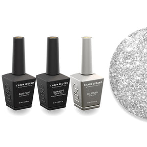 Chaun Legend Non-Wipe Top Coat - Base Coat Duo - LG5240 Ice Me Out